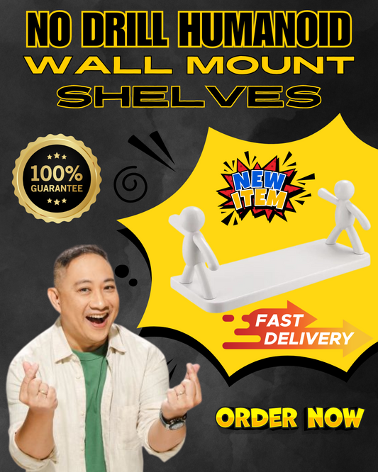 Bitoy's Favorite  Shelves ay itong No Drilling Humanoid Design Wall Mounted Shelves