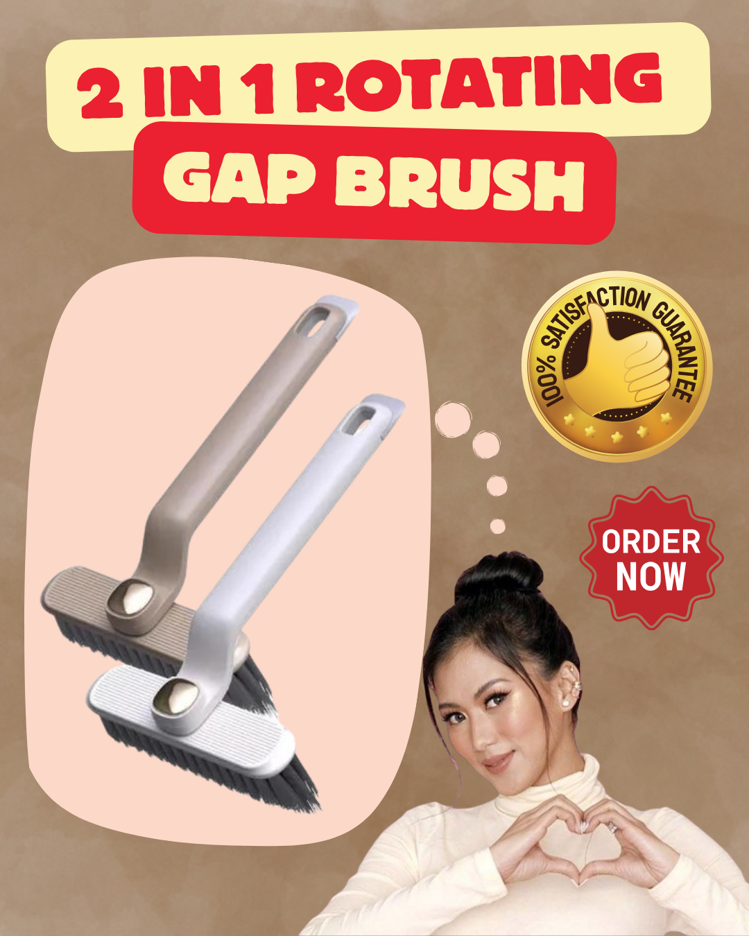 Kailangan naten to panlinis to ng mga helper Vloggers tong 2 in 1 Rotating Gap Brush For Bathroom Cleaning Buy 1 Get 1