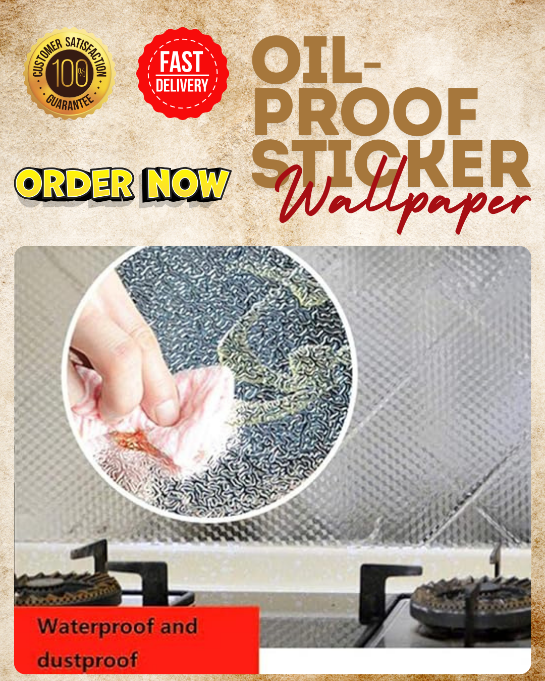 Cardo Approved and Favorite Oil-proof sticker wallpaper