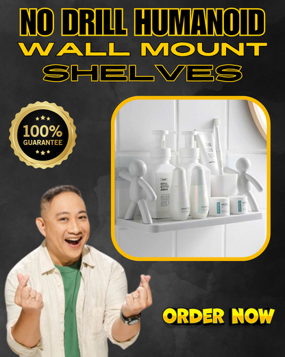 Bitoy's Favorite  Shelves ay itong No Drilling Humanoid Design Wall Mounted Shelves