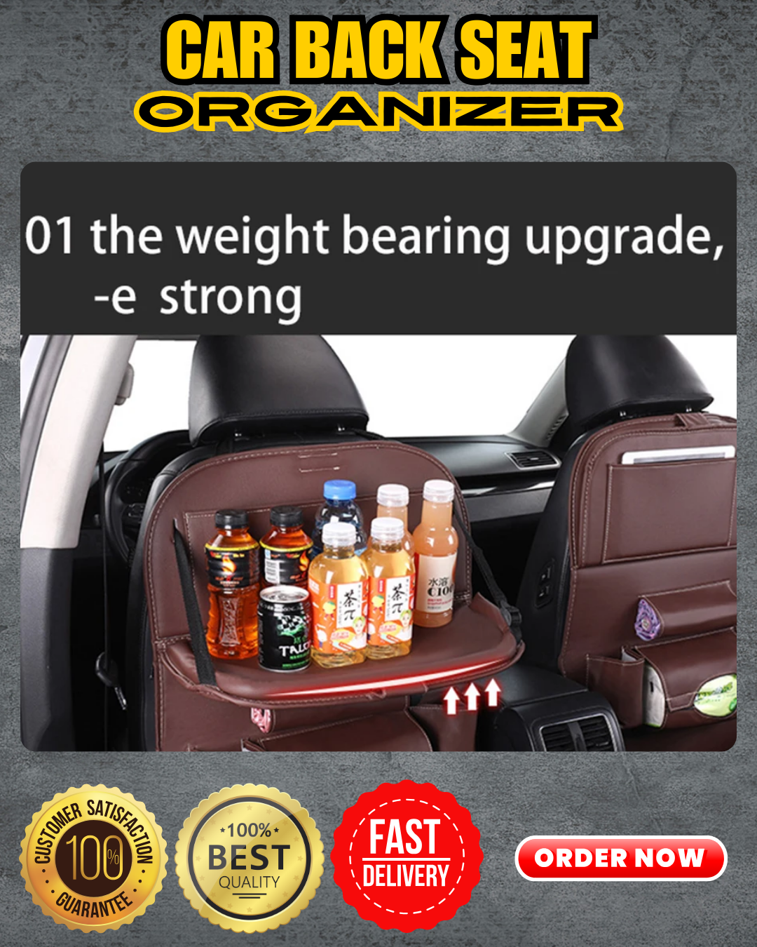 Best Selling Car Back Seat Organizer with Smart Buyer Choice of 2pcs and 1pc only