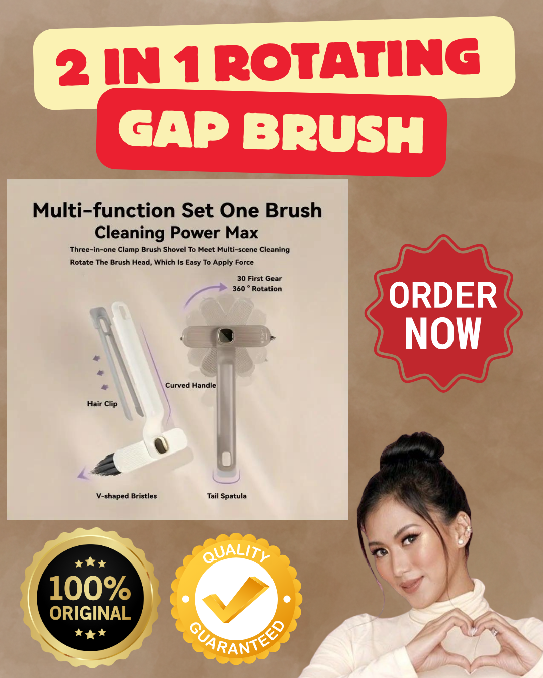 Kailangan naten to panlinis to ng mga helper Vloggers tong 2 in 1 Rotating Gap Brush For Bathroom Cleaning Buy 1 Get 1