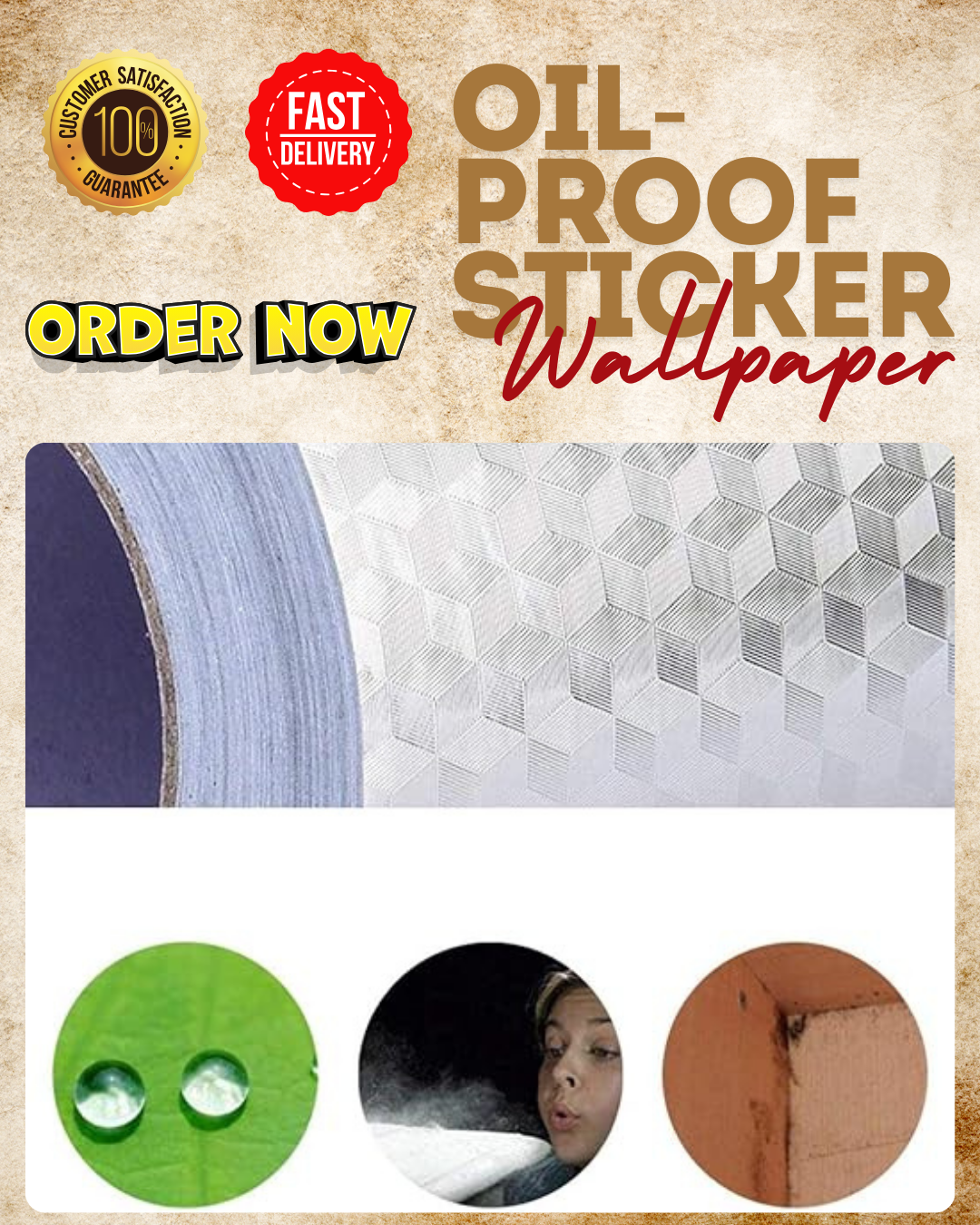 Cardo Approved and Favorite Oil-proof sticker wallpaper