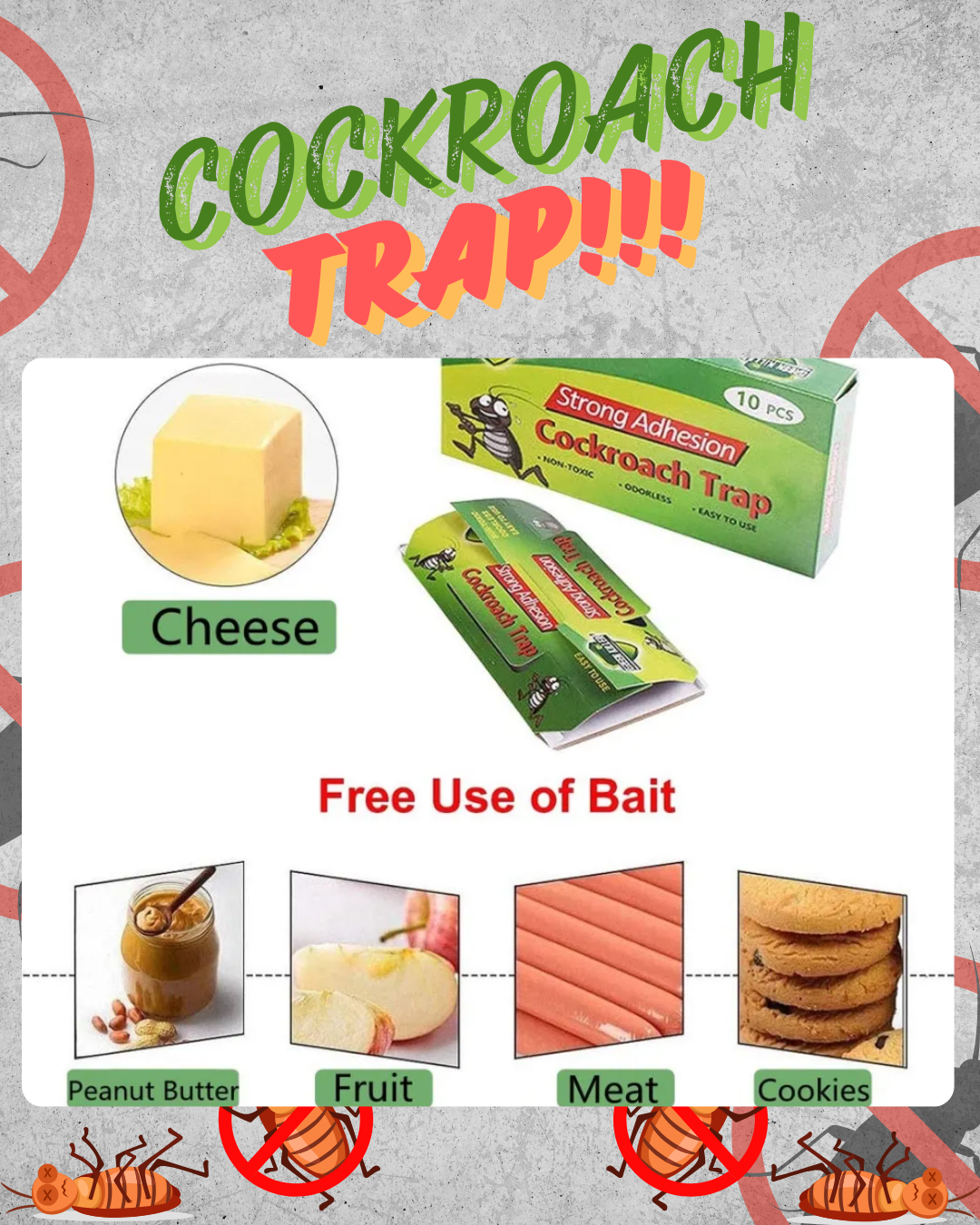 Cockroach Trap! 10pcs, 20pcs, 30pcs, 40pcs Best Seller