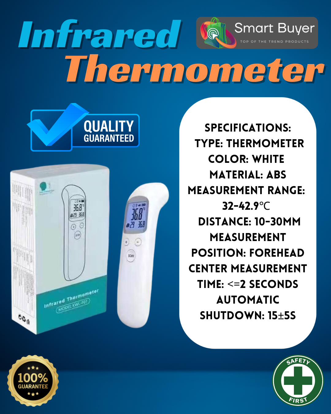 Doc Ong Approved No Contact Infrared Thermometer