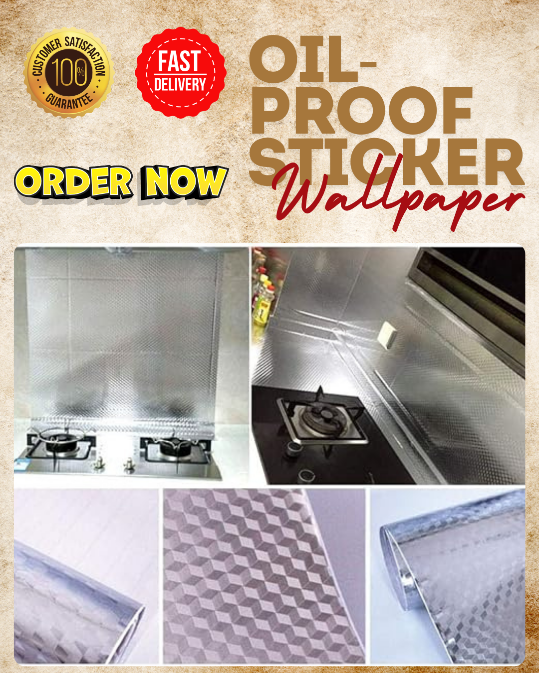 Cardo Approved and Favorite Oil-proof sticker wallpaper