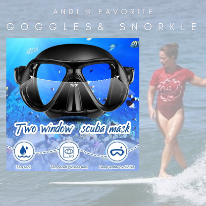 Andie's Favorite Two Window Scuba Mask