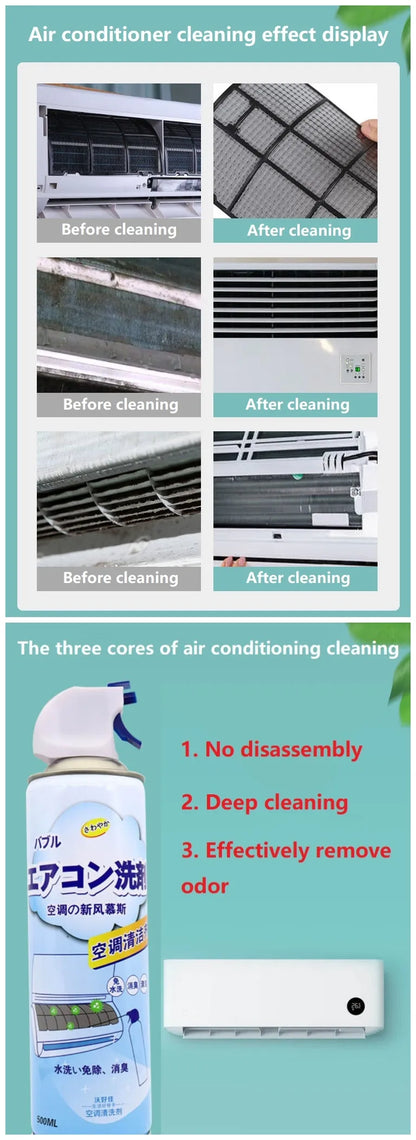 Smart Buyer Choice itong Buy 1 Get 1 Free Air Conditioner Cleaning Agent Foam Polyester Dust Sterilization