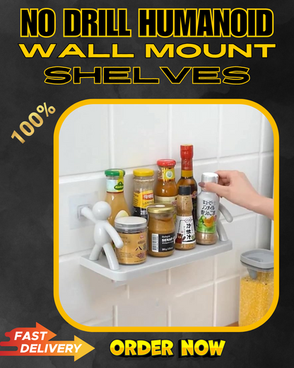 Bitoy's Favorite  Shelves ay itong No Drilling Humanoid Design Wall Mounted Shelves