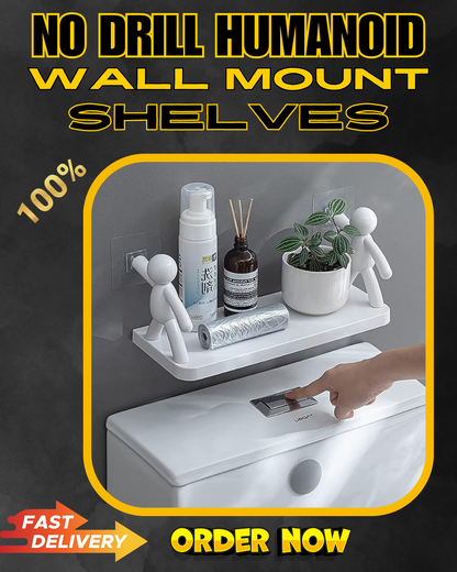 Bitoy's Favorite  Shelves ay itong No Drilling Humanoid Design Wall Mounted Shelves