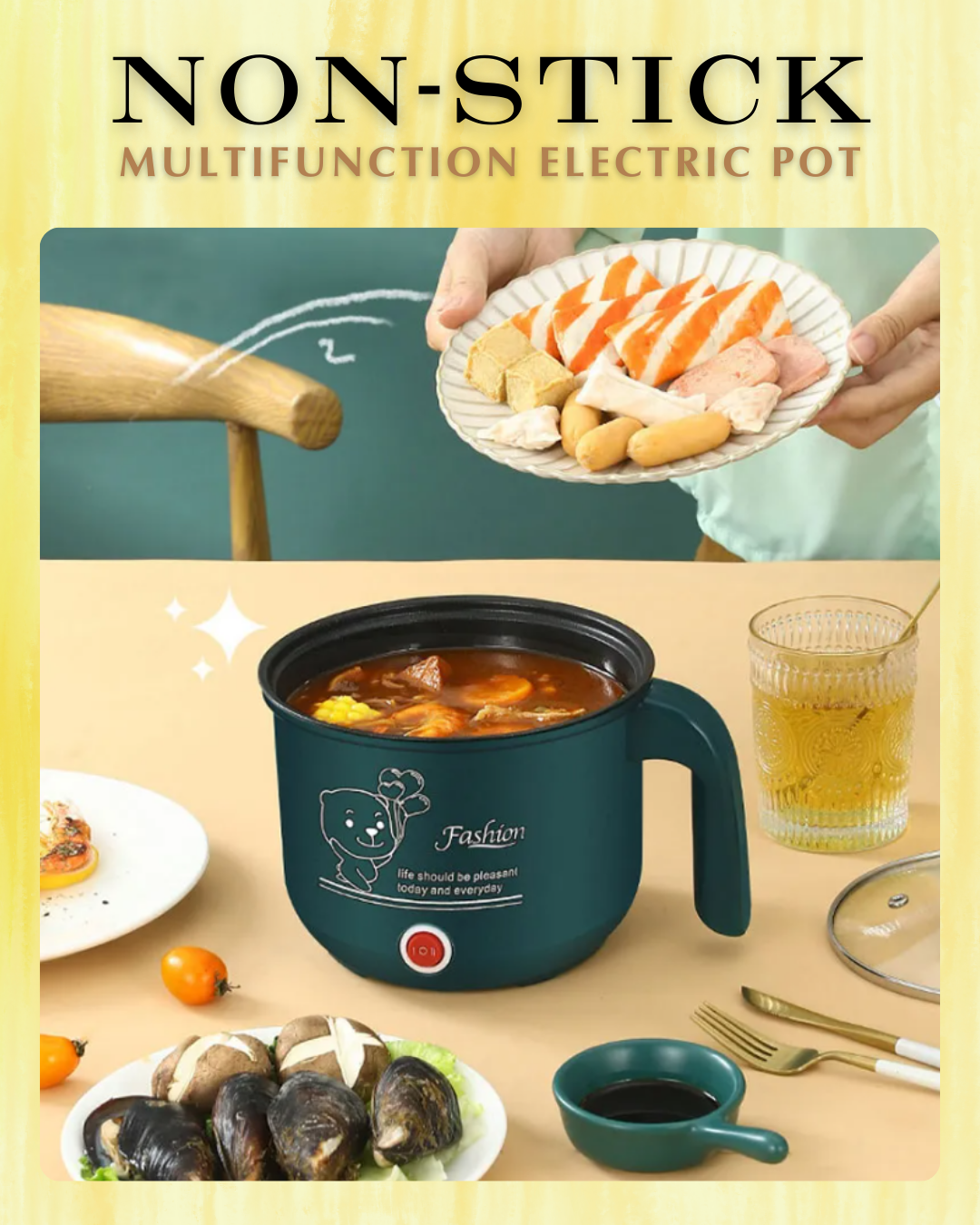 Favorite ni Kath Dalhin anywhere tong Multifunctional Non-Stick Electric pot