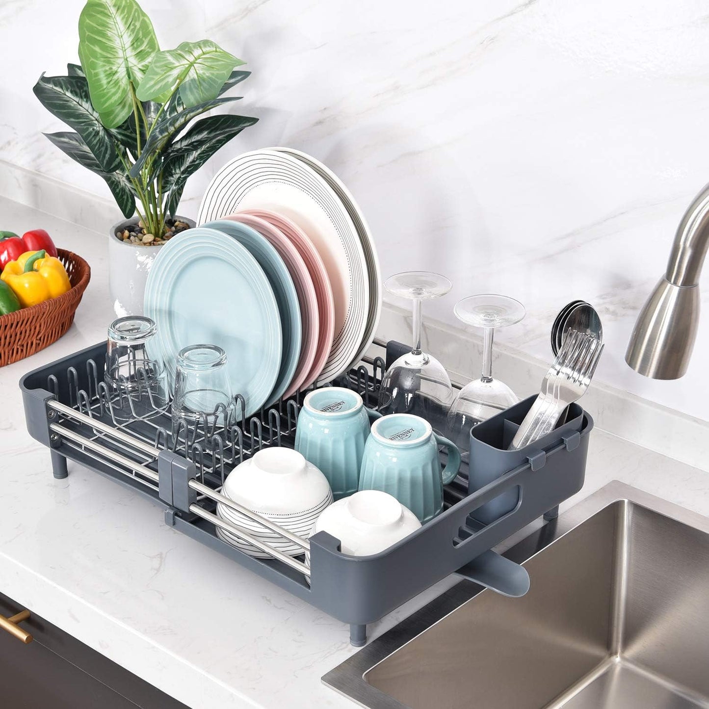 Eto yung sobrang sikat sa Amazon ngayon na nasa Pinas na Extendable Dish Rack ang Bongga