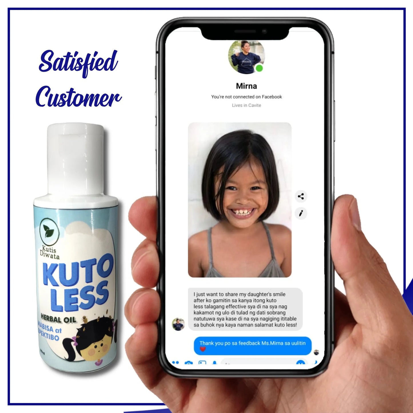 Effective KUTO GONE Lice Removal Oil