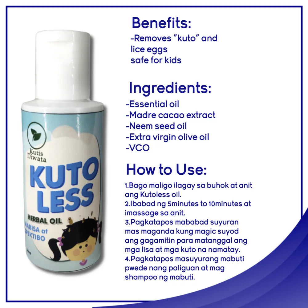 Effective KUTO GONE Lice Removal Oil