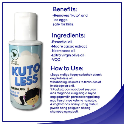 Effective KUTO GONE Lice Removal Oil